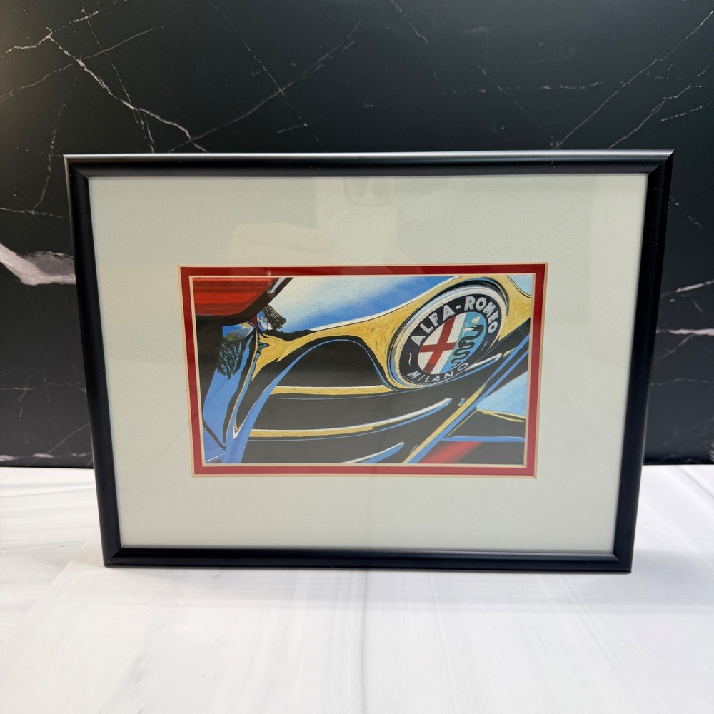 Charles Dooman Chromeo Alfa Romeo Sprint Speciale Signed Ltd Edition Art Print